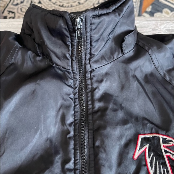 Vintage Atlanta Falcons Official Fan Sportswear Jacket Mens Large Black As Is - Picture 10 of 13